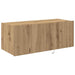Dulap TV de perete Pe perete Stejar Artizanal 80 x 35 x 31 cm - WALTI WALTI