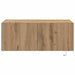 Dulap TV de perete Pe perete Stejar Artizanal 80 x 35 x 31 cm - WALTI WALTI