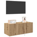 Dulap TV de perete Pe perete Stejar Artizanal 80 x 35 x 31 cm - WALTI WALTI
