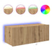 Dulap TV de perete Pe perete Stejar Artizanal 80 x 35 x 31 cm - WALTI WALTI