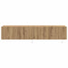 Dulap TV de perete 2 pcs Stejar Artizanal 80 x 35 x 31 cm - WALTI WALTI