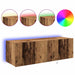 Dulap TV de perete Pe perete 2 pcs Lemn Vechi 100 x 35 x 31 cm - WALTI WALTI