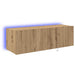 Dulap TV de perete Pe perete Stejar Artizanal 100 x 35 x 31 cm - WALTI WALTI