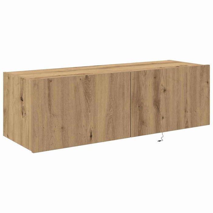 Dulap TV de perete Pe perete Stejar Artizanal 100 x 35 x 31 cm - WALTI WALTI