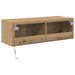 Dulap TV de perete Pe perete Stejar Artizanal 100 x 35 x 31 cm - WALTI WALTI