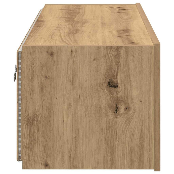 Dulap TV de perete Pe perete Stejar Artizanal 100 x 35 x 31 cm - WALTI WALTI