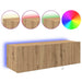 Dulap TV de perete Pe perete Stejar Artizanal 100 x 35 x 31 cm - WALTI WALTI