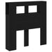 Tăblie LED Stejar Negru 100 x 18,5 x 103,5 cm Lemn compozit - WALTI WALTI