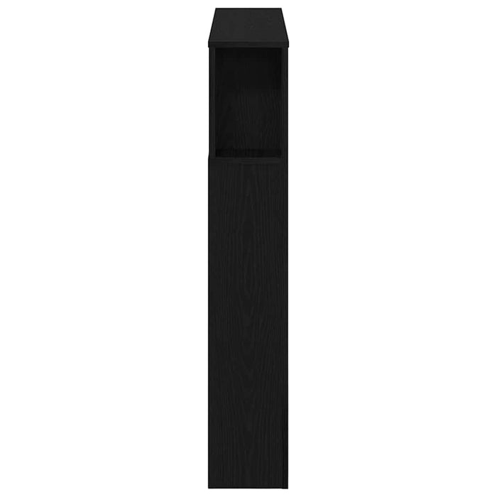 Tăblie LED Stejar Negru 100 x 18,5 x 103,5 cm Lemn compozit - WALTI WALTI