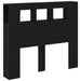 Tăblie LED Stejar Negru 120 x 18,5 x 103,5 cm Lemn compozit - WALTI WALTI