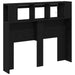 Tăblie LED Stejar Negru 120 x 18,5 x 103,5 cm Lemn compozit - WALTI WALTI