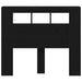 Tăblie LED Stejar Negru 120 x 18,5 x 103,5 cm Lemn compozit - WALTI WALTI