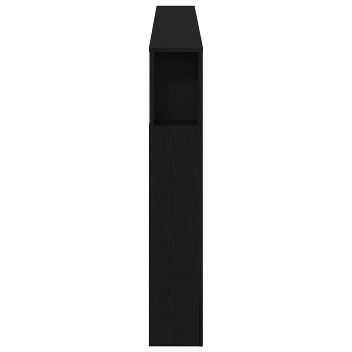 Tăblie LED Stejar Negru 200 x 18,5 x 103,5 cm Lemn compozit - WALTI WALTI