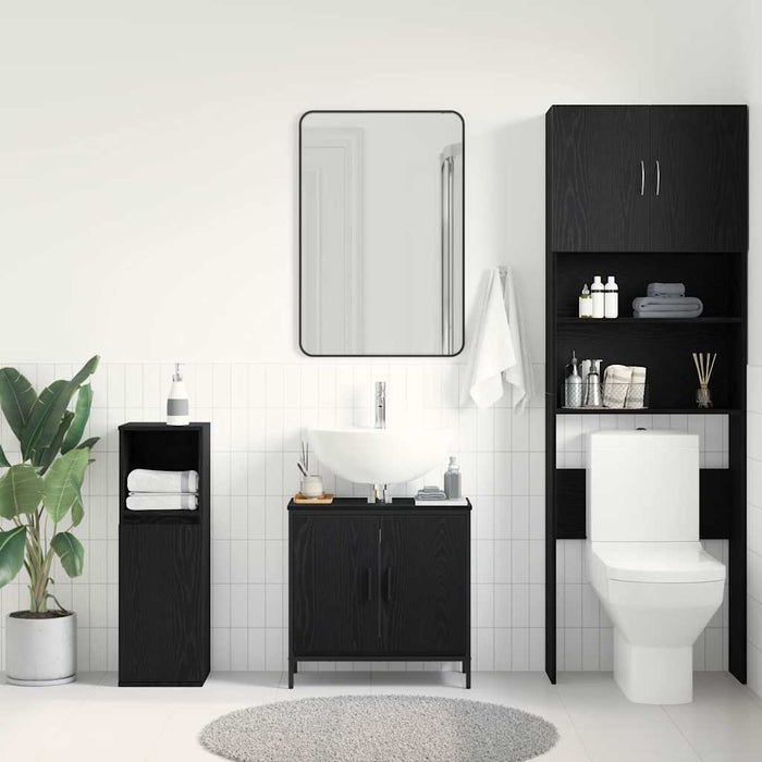 Dulap pentru chiuvetă de baie Stejar negru 60 x 30 x 60 cm - WALTI WALTI