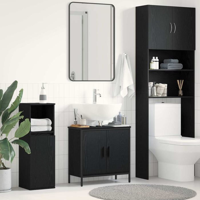 Dulap pentru Chiuveta de Baie Stejar Negru 60 x 30 x 60 cm - WALTI WALTI