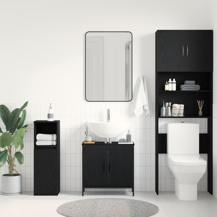 Dulap pentru Chiuveta de Baie Stejar Negru 60 x 30 x 60 cm - WALTI WALTI