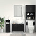Dulap pentru chiuvetă de baie Stejar negru 80 x 30 x 60 cm - WALTI WALTI