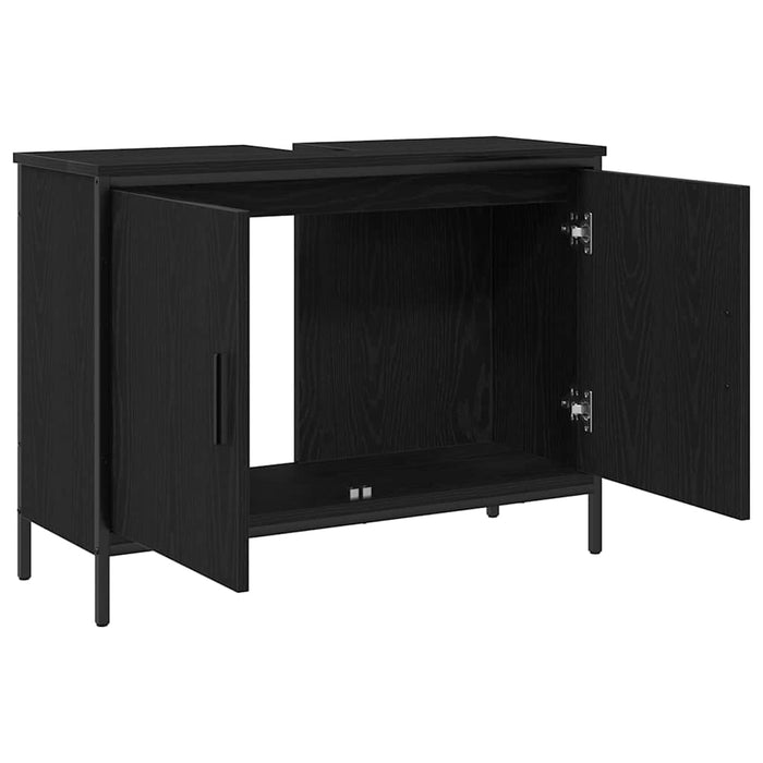 Dulap pentru chiuvetă de baie Stejar negru 80 x 30 x 60 cm - WALTI WALTI