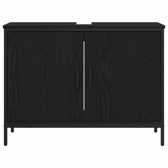 Dulap pentru chiuvetă de baie Stejar negru 80 x 30 x 60 cm - WALTI WALTI