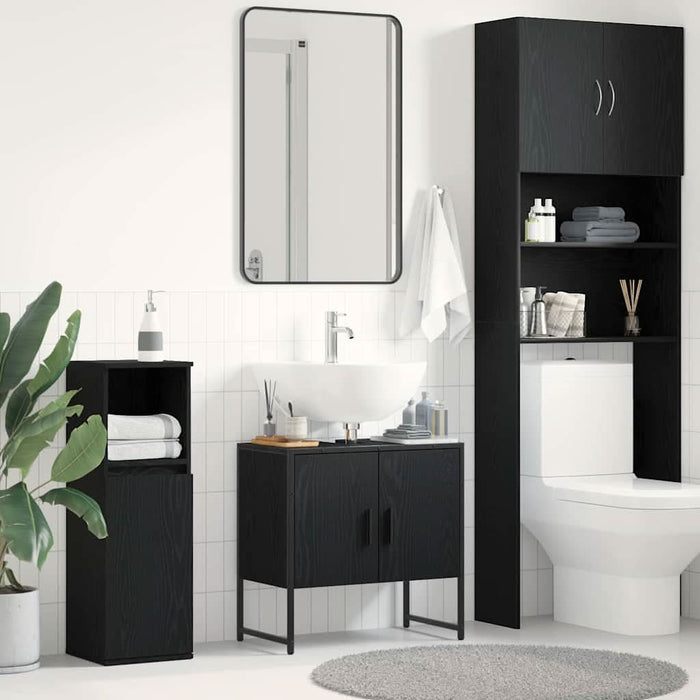 Dulap pentru chiuvetă de baie Stejar negru 60 x 30 x 60 cm - WALTI WALTI
