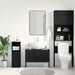 Dulap pentru chiuvetă de baie Stejar negru 80 x 30 x 60 cm - WALTI WALTI