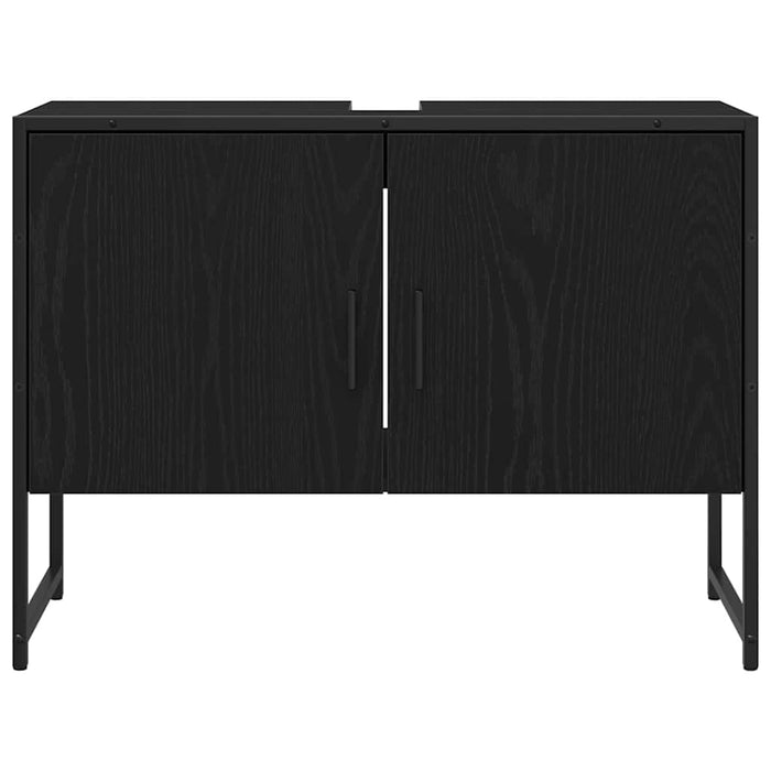 Dulap pentru chiuvetă de baie Stejar negru 80 x 30 x 60 cm - WALTI WALTI