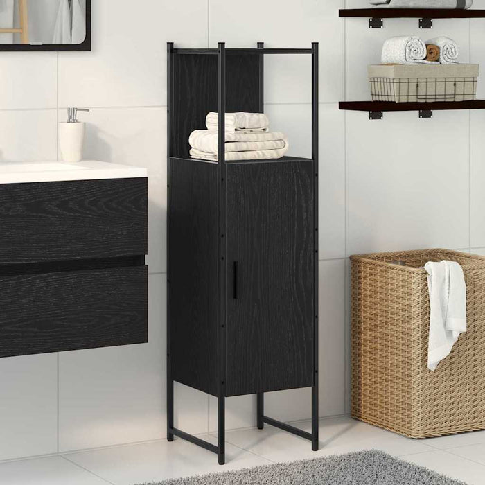 Dulap de Baie Stejar negru 33 x 33 x 120.5 cm Lemn compozit - WALTI WALTI