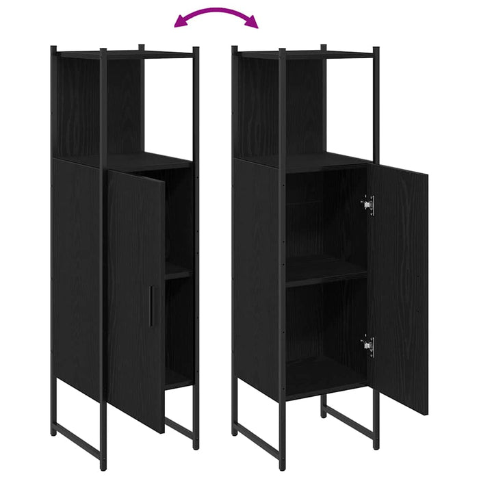 Dulap de Baie Stejar negru 33 x 33 x 120.5 cm Lemn compozit - WALTI WALTI