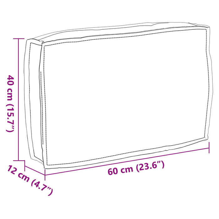 Pernă Bej 60 x 40 x 12 cm Material Oxford - WALTI WALTI