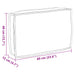 Pernă Bej 60 x 40 x 12 cm Material Oxford - WALTI WALTI
