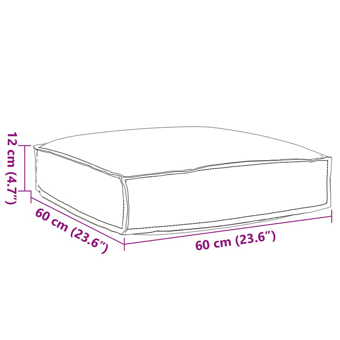 Pernă Antracit 60 x 60 x 12 cm Material Oxford - WALTI WALTI