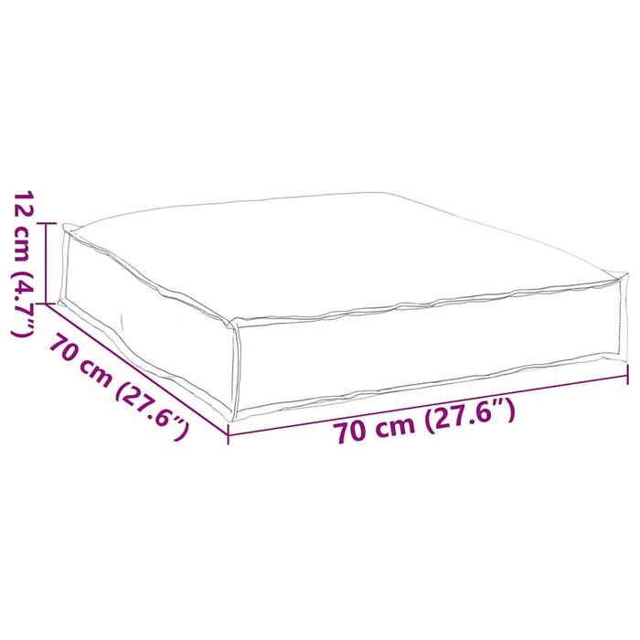 Pernă Negru 70 x 70 x 12 cm Material Oxford - WALTI WALTI