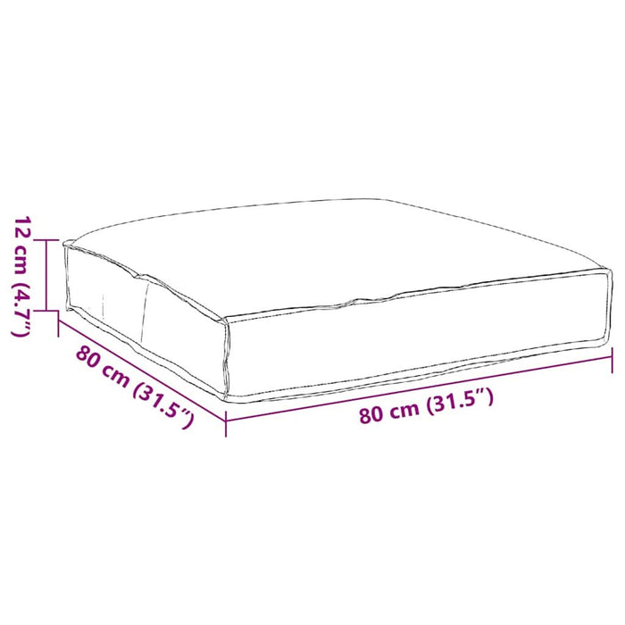Pernă Bej 80 x 80 x 12 cm Material Oxford - WALTI WALTI