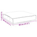Pernă Roșu Vin 80 x 80 x 12 cm Material Oxford - WALTI WALTI
