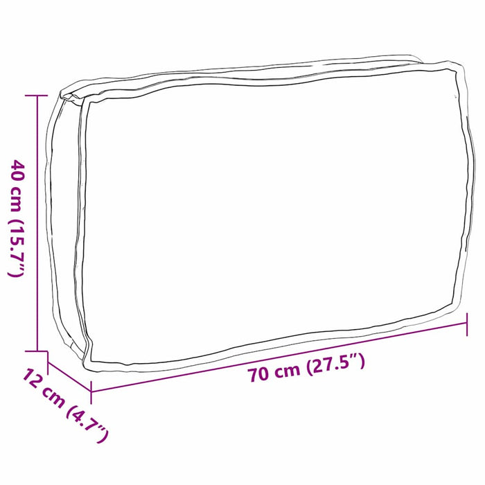 Pernă Crem 70 x 40 x 12 cm Material Oxford - WALTI WALTI