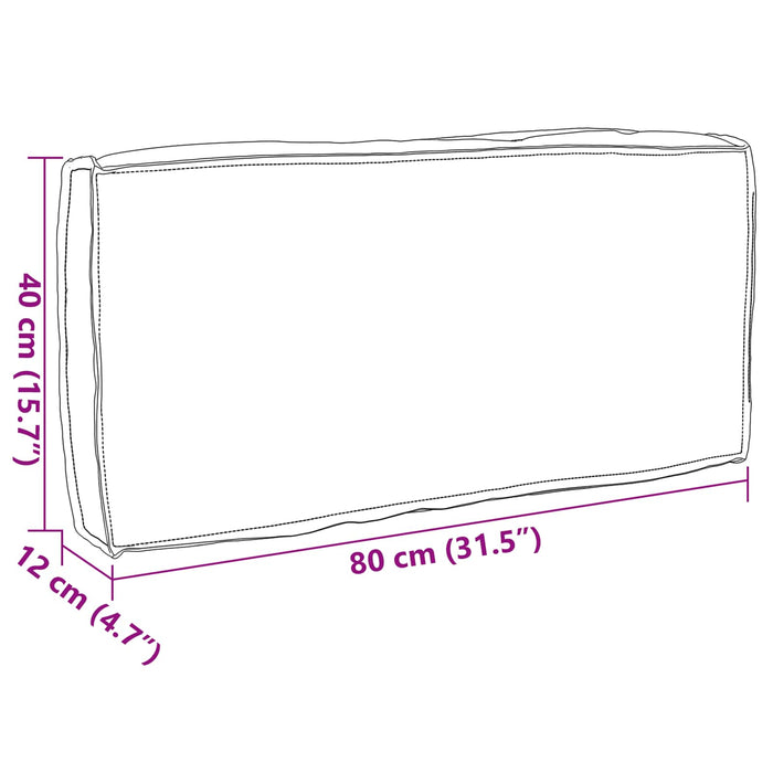 Pernă Crem 80 x 40 x 12 cm Material Oxford - WALTI WALTI