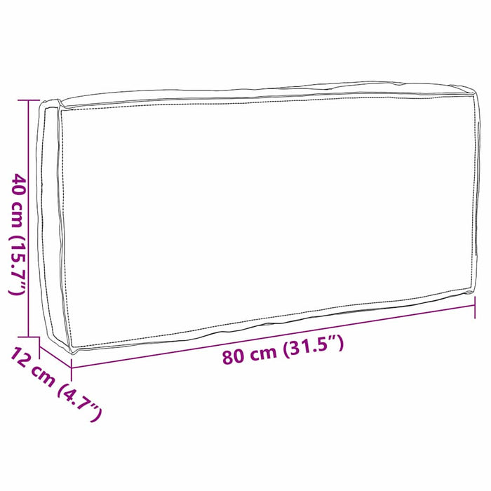 Pernă Bej 80 x 40 x 12 cm Material Oxford WALTI
