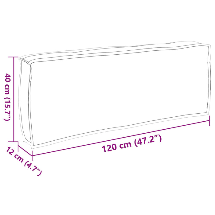 Pernă Bej 120 x 40 x 12 cm Material Oxford WALTI