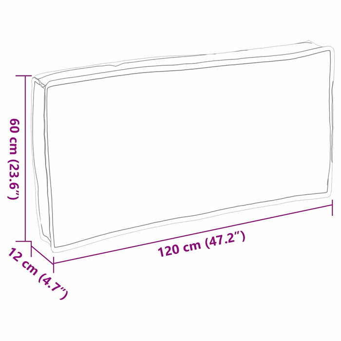 Pernă Bej 120 x 60 x 12 cm Material Oxford - WALTI WALTI