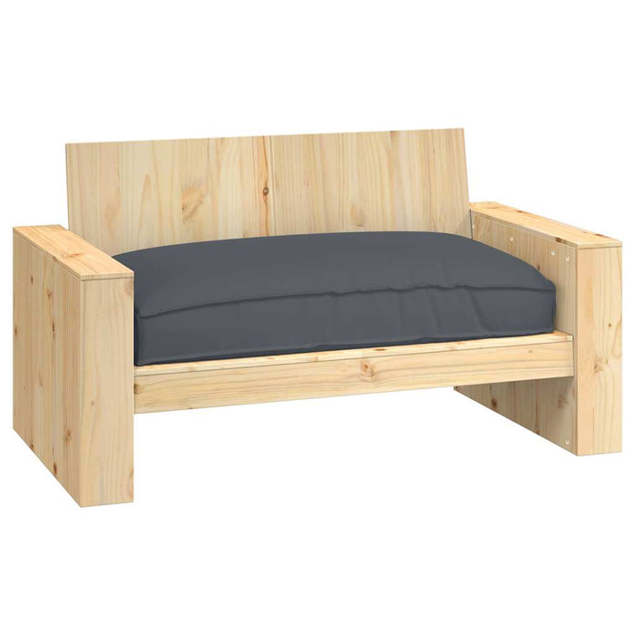 Pernă pentru șezut din paleți Antracit 120 x 80 x 12 cm - WALTI WALTI