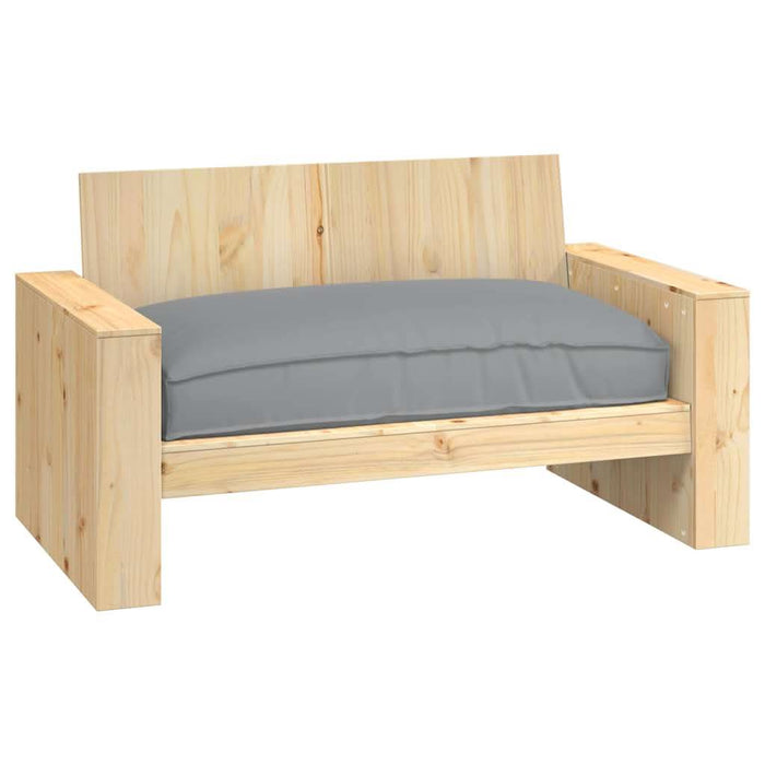Pernă pentru șezut din paleți Gri 120 x 80 x 12 cm - WALTI WALTI
