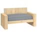 Pernă pentru șezut din paleți Gri 120 x 80 x 12 cm - WALTI WALTI