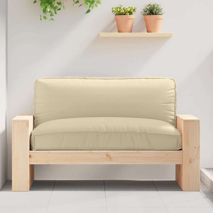 Pernă pentru șezut din paleți Bej 120 x 80 x 12 cm - WALTI WALTI