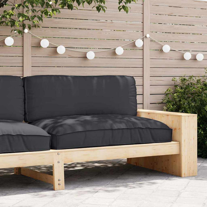Pernă pentru șezut din paleți Negru 120 x 80 x 12 cm - WALTI WALTI