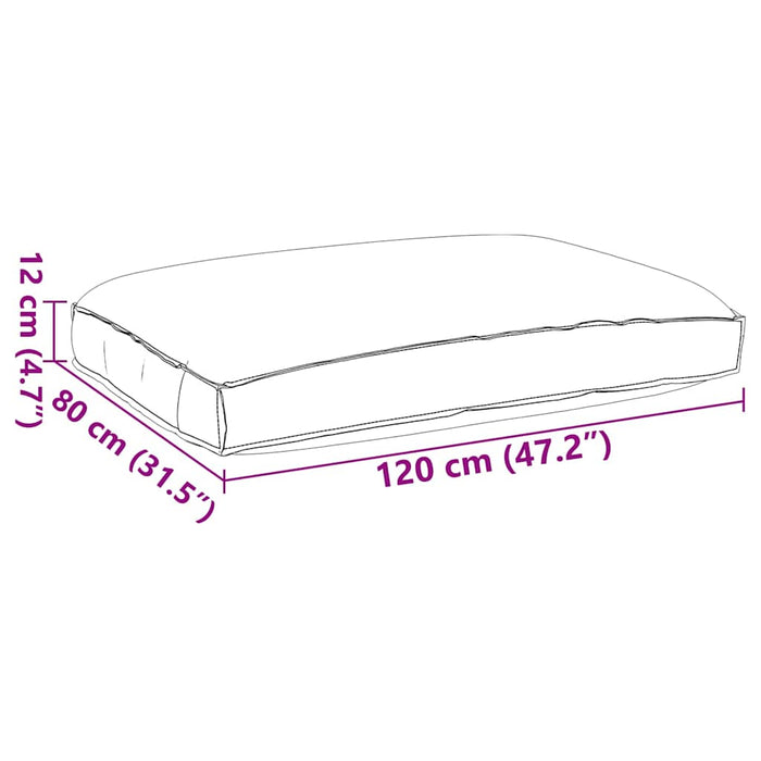 Pernă pentru șezut din paleți Albastru regal 120 x 80 x 12 cm - WALTI WALTI