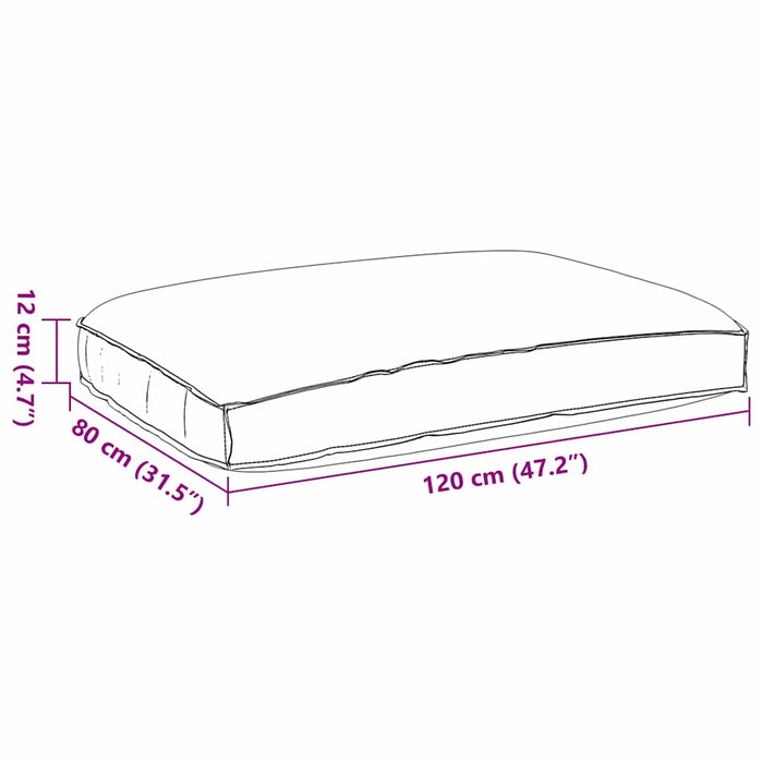Pernă pentru șezut din paleți Multicolour 120 x 80 x 12 cm - WALTI WALTI