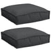 Pernă 2 pcs Negru 40 x 40 x 8 cm Material Oxford - WALTI WALTI