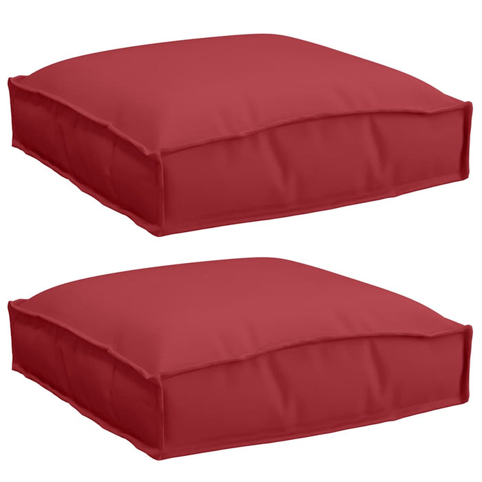 Pernă 2 pcs Roșu Vin 40 x 40 x 8 cm Material Oxford - WALTI WALTI