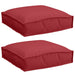 Pernă 2 pcs Roșu Vin 40 x 40 x 8 cm Material Oxford - WALTI WALTI