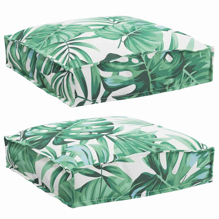 Pernă pentru șezut din paleți 2 pcs model frunze 40 x 40 x 8 cm - WALTI WALTI